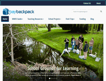 Tablet Screenshot of baybackpack.com